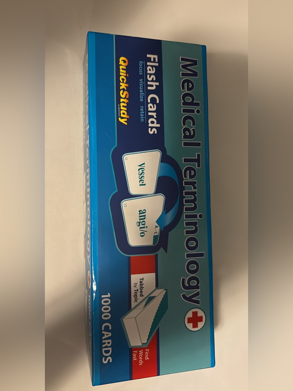 Medical Terminology Flash Cards by QuickStudy.